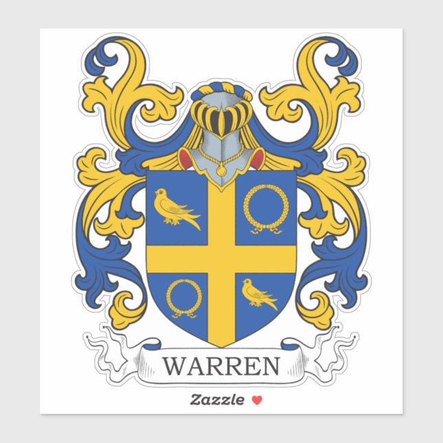Adesivo Warren Family Crest (Folha)