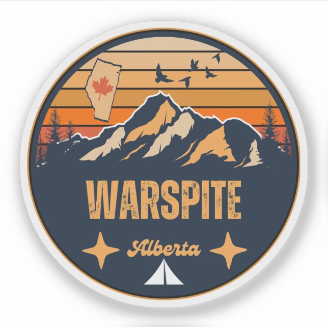 Adesivo Warspite, Alberta (Frente)
