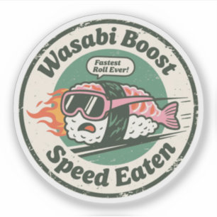 Adesivo Wasabi Boost Speed Eaten Racing Sushi