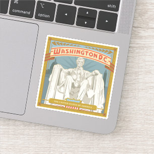 Adesivo Washington DC   Memorial Lincoln