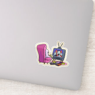 Adesivo Watching TV ghost 