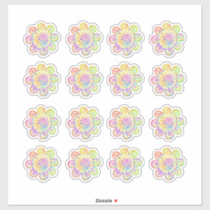 Adesivo Watercolor Boho Style Sunflower