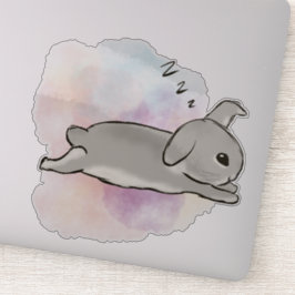 Adesivo Watercolor bunny zzz