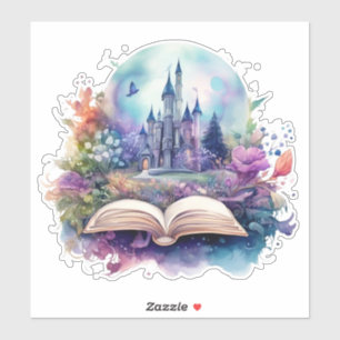 Adesivo Watercolor Fantasy Book