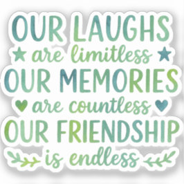 Adesivo Watercolor Friendship Quote