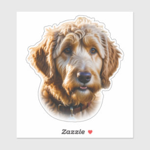 Adesivo Watercolor Goldendoodle