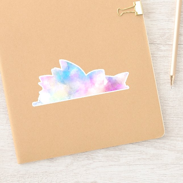 Adesivo Watercolor Sydney Opera House Sticker (Notebook)