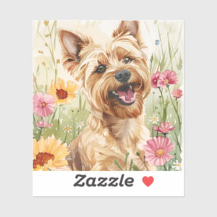 Adesivo Watercolor Yorkie Sticker for Dog Lovers