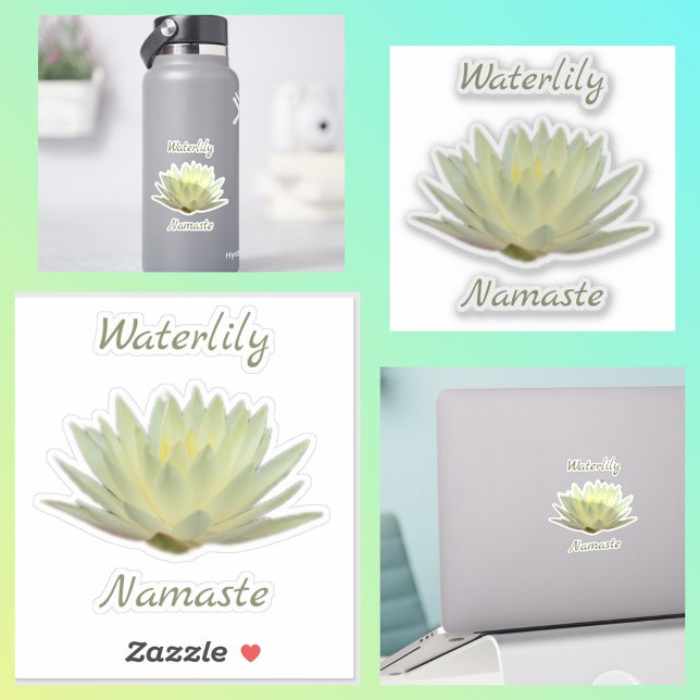 Adesivo Waterlily Lotus Namaste Pastel Amarelo (Criador carregado)