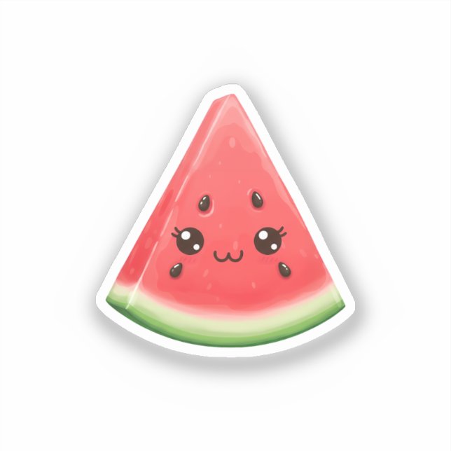 Adesivo Watermelon Sticker Custom Funny Summer Fruit Gift (Frente)