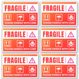 Adesivo Waterproof Fragile Stickers (Handle with Care)