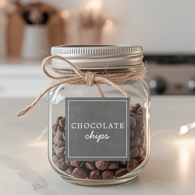 Adesivo Waterproof Holiday Hot Chocolate Bar Jar Labels (Criador carregado)