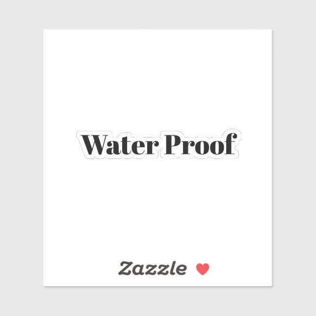 Adesivo Waterproof Splash Free Package Label Black White (Folha)