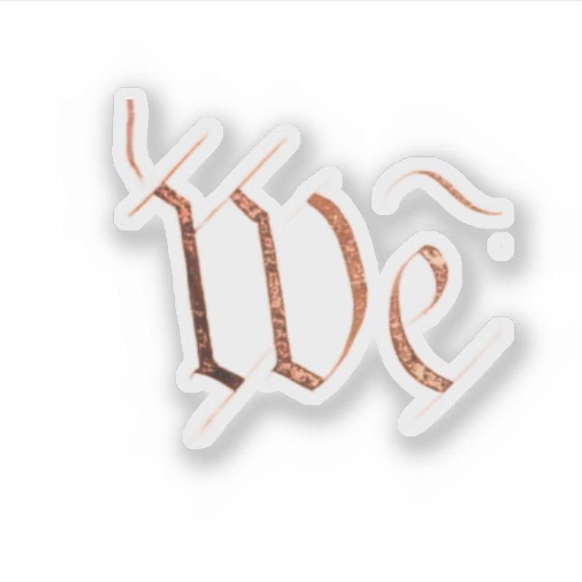 Adesivo We: the People (Frente)