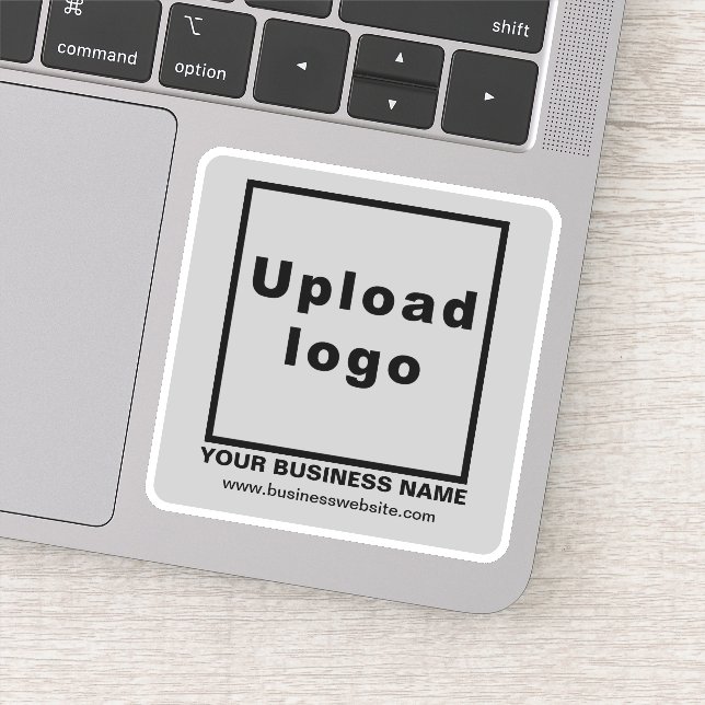 Adesivo Website de Empresas na Cinza Square Vinyl Sticker (Detalhe)
