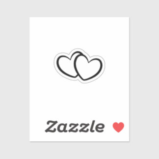 Adesivo Wedding Bride Groom Double Heart Temporary Tattoo