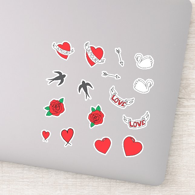 Adesivo Wedding Retro Love (Detalhe)