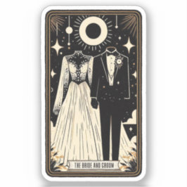 Adesivo Wedding Tarot Bride & Groom
