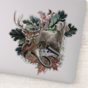 Adesivo Weimaraner "Cinza Fantasma"