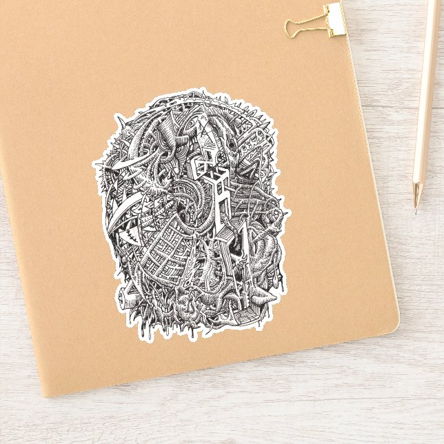 Adesivo Weirdhead, por Brian Benson Vinyl Sticker (Notebook)