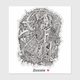 Adesivo Weirdhead, por Brian Benson Vinyl Sticker