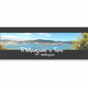 Adesivo WELLINGTON NEW ZEALAND Te Whanganui-a-Tara SCENIC