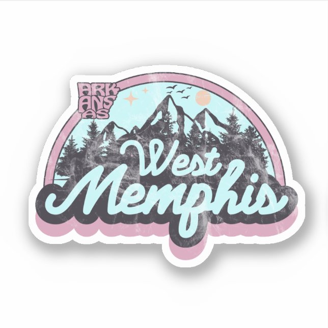 Adesivo West Memphis, Arkansas Sticker (Frente)