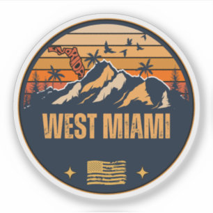 Adesivo West Miami, Flórida