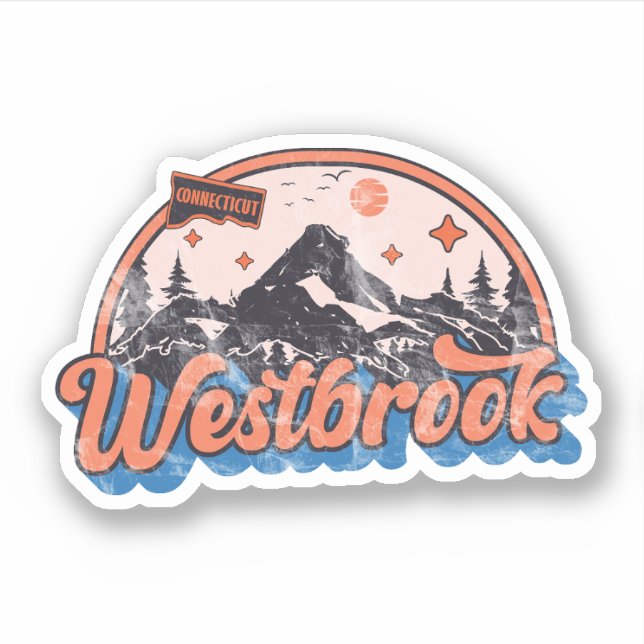 Adesivo Westbrook, Connecticut (Frente)