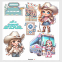Western Cowgirl Country Music Star