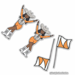 Adesivo Western Spark Orange Silver Stickers #1