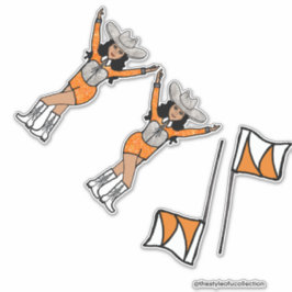 Adesivo Western Spark Orange Silver Stickers #2