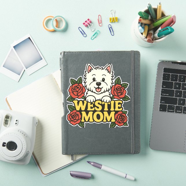 Adesivo Westie Mom (Capa para iPad)