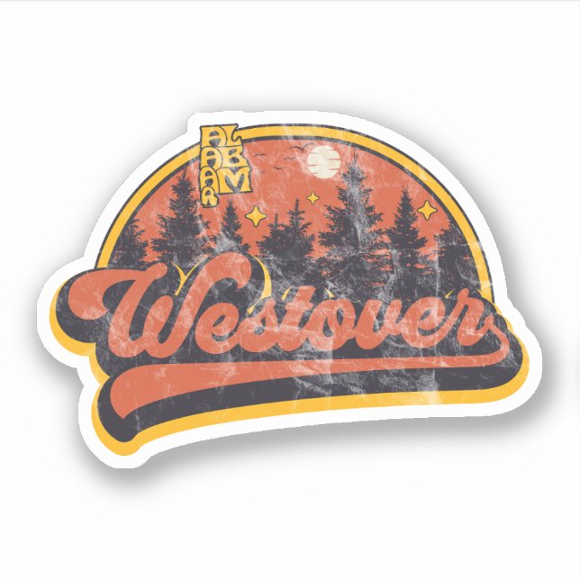 Adesivo Westover, Alabama (Frente)