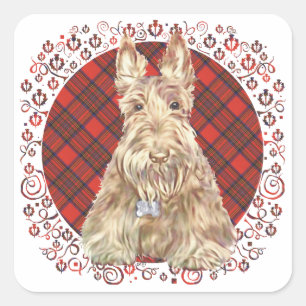 Adesivo Wheaten Scottie Tartan
