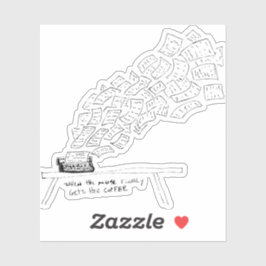 Adesivo When the Muse Finally Gets Her Coffee