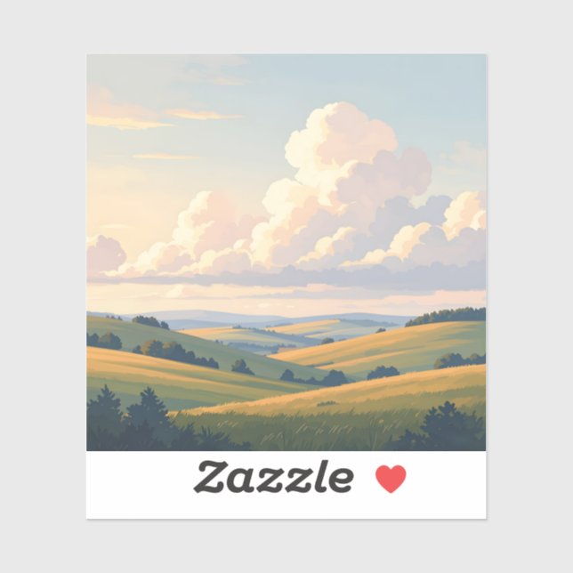 Adesivo Where The Land Breathes - Square Vinyl (Folha)