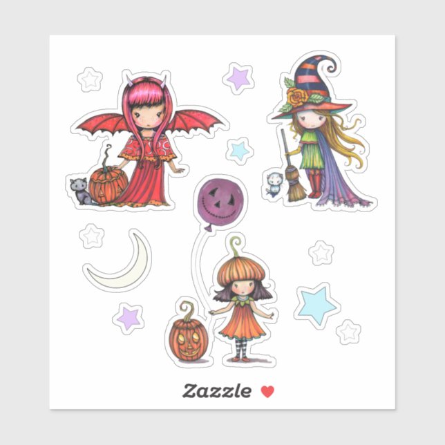Adesivo Whimsic Halloween Stickers Molly Harrison (Folha)