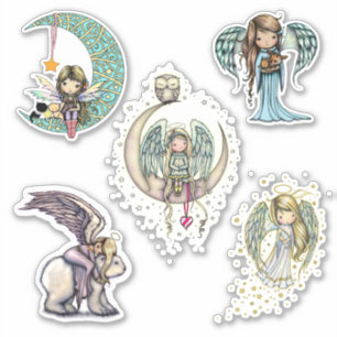 Adesivo Whimsical World Stickers Angela Fadas Bonitas!