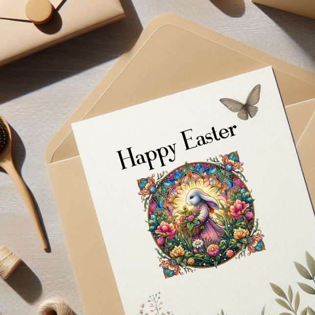 Adesivo Whimssic Primavera Art Nouveau Páscoa Bunny (Criador carregado)