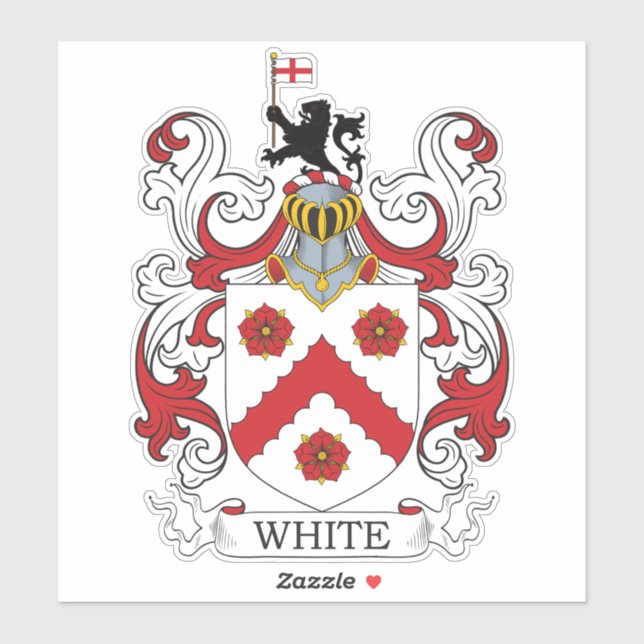 Adesivo White Family Crest (Folha)