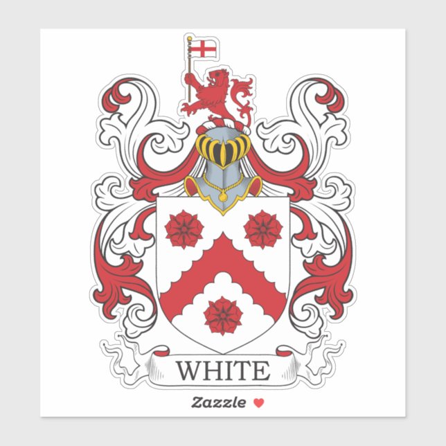 Adesivo White Family Crest (Folha)