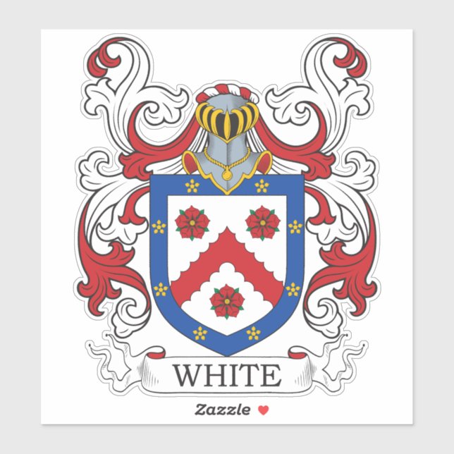 Adesivo White Family Crest (Folha)