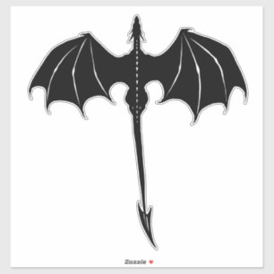 Adesivo White fantasia fantasia fantasia do Dragão Tribal