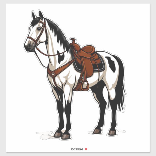 Adesivo White Horse (Folha)