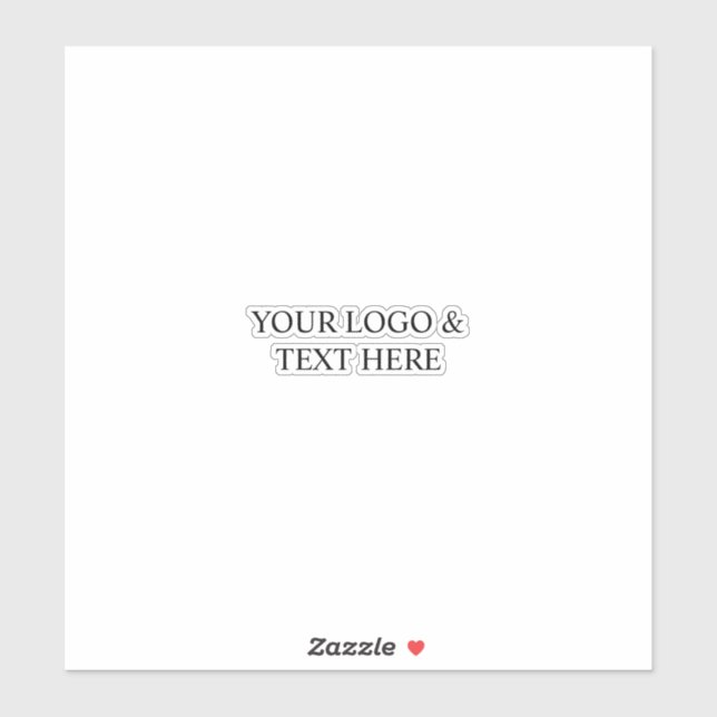 Adesivo White Personalized – Your Logo & Text Here (Folha)
