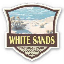 Adesivo White Sands National Park Viagem Art Vintage
