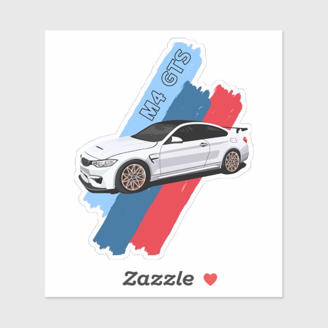 Adesivo White Track Beast Performance Racing Stripes (Folha)