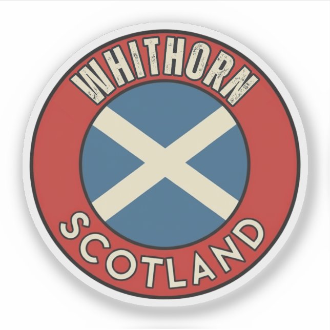 Adesivo Whithorn, Escócia (Frente)