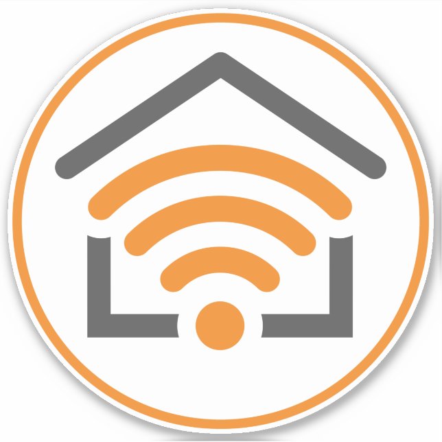 Adesivo Wi-Fi residencial (Frente)